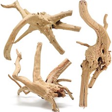 수족관 장식용 WDEFUN 내추럴 스파이더우드 3피스 7 -11 어항 드리프트우드 가지, Spiderwood（7-11 inch pack of 3, 1개