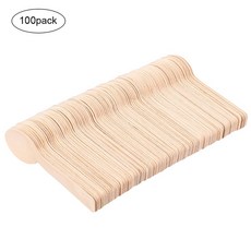 100 pcs 미니 아이스크림 스푼 일회용 나무 스푼 우드 디저트 특종 서양 웨딩 파티 식기 주방 악세사리 도구