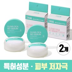 쓰리하 시카 노세범 파우더 모공 각질 피지관리 기름종이파우더 병풀추출물 아하 바하 파하 유분기단속 무향 2개 5g, 2개