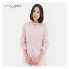 크로커다일레이디 카라넥 로즈 하프 블라우스 CLBMBL209