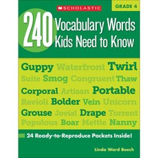 240 vocabulary words kids need to know G 4