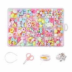 PH PandaHall 500pcs Acrylic Bead with Lobster Claw Clasps Cry/405453, 상세내용참조, 상세내용참조