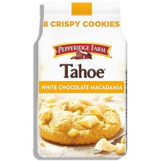 Pepperidge Farm Tahoe 크리스피 화이트 초콜릿 마카다미아 너트 쿠키 204.1g(7.5온스) 백 (쿠키 8개), 1개