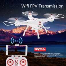 215325 / Syma X8SW Wi-Fi FPV 720P HD 카메라 드론 2.4G 4CH 6 축 RC 쿼드 콥터 (기압계 설정 높이 RTF 포함)