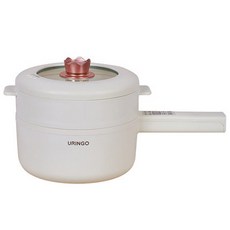 다기능 전기 냄비 단 조절 가능 붙지 않는 팬 프라이팬 가정용 기숙사 ., with steamer 2L_EU
