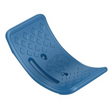 Rocker Board 밸런싱 트레이닝 밸런스 보드 탄성 볼이 있는 플라스틱 밸런스 시소 보드 운동 기능 향상 및 코어 강도 구축 어린이 유아 청소년 균형 훈련(블루) 발, 블루