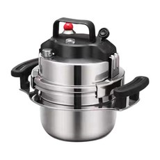 2L 압력 밥솥 슬로우 쿠커 가정용 미니 냄비 기선 조리기구 Nonstick 다기능 요리 냄비 피크닉 상업용 밥솥, 유리 뚜껑 없음, 21.7cmx11.5cm, 스테인레스 스틸, 1개