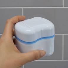 이지덴 이지덴 틀니세정컵 틀니통 보관함 케이스 교정기통, 블루 1개