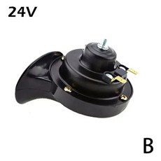 자동차 대형 트럭 개조 24V 경적 300DB 경적 도매 적합 공장 직접 판매, 2) Black