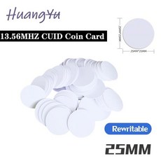 RFID 복사기 도어락 태그 스마트 칩 스티커 복제 복사 키 변경 가능 매직 카드 프로그래머 토큰 개, 1) 5pcs-CUID coin