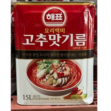 해표 고추 맛 기름 15l업소용 식자재 식당용 단체 급식용 식재료 대용량, 1개, 15L