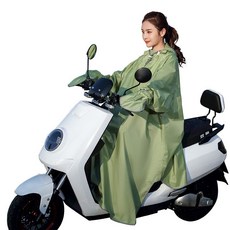 couyor 오토바이 우비 판초식 우의 남녀공용, 블루