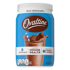 OVAL 오벌tine 리치 초콜릿 드링크 믹스 따뜻한 우유와 차가운 우유용 파우더 355ml(12온스) 통 137084