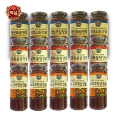 백설 닭볶음탕+생선조림+고추장삼겹살구이 양념3종 각5개씩 세트(총15개), 1세트