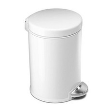 [갤러리아] 포커시스[Simplehuman] 심플휴먼 디럭스원형휴지통 4.5L _화이트 SPH-CW1853