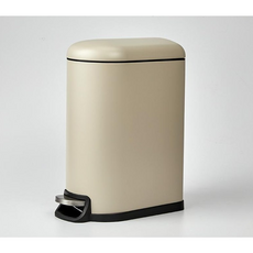 모던하우스 슬림라인 무소음 페달 휴지통10L 베이지 CL1322026, 10L, 1개