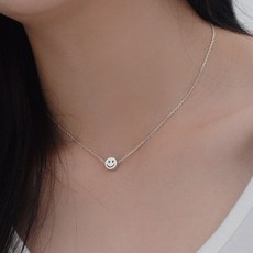 스마일실버목걸이