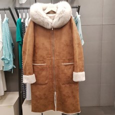 더 틸버리 폭스후드 리버시블퍼 무스탕