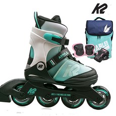 K2 마리 프로 오션 정품 아동 인라인+가방+보호대+5종사은품, 가방+보호대-민트세트