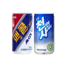 천연사이다 (업소용)+맥콜 (특수채널용), 없음, 60캔, 190ml