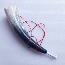 호른 뿔피리 양각나팔 악기 관악기 뱃고동, 스무스 레진 화이트 취구(40cm), 1개