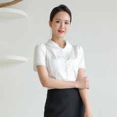 둥근카라블라우스