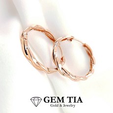 14k꼬임링귀걸이