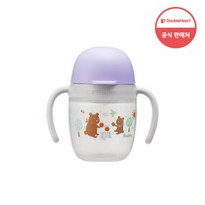 더블하트 유아용 마그마그 코롱 드링킹 컵, 퍼플, 1개