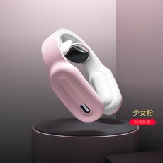 안마기 magnetotherapy목경추 경부 국다용도 목 진동 펄스 가정용 스마트 목보호기, 기본, T03-소녀핑크