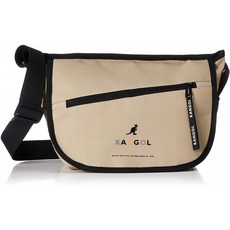 (캔 골) KANGOL [KANGOL / 캔 골] 화려한 로고 대각선 지퍼 가방 / 숄더 KGSA-BG00127 FREE 베이지