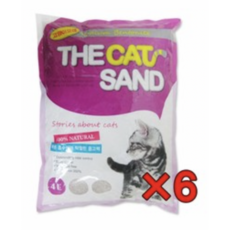  더캣샌드 고양이모래 4L(3.04kg)x6개, 4개 