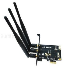 Broadcom BCM943602CS 데스크탑 듀얼 밴드 802.11 AC PCI-E Wi-Fi Bluetooth, 상세내용참조