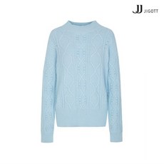 JJ지고트 울 앙고라 케이블 풀오버 니트 GJCR1KT55