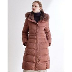 닥스 여성 19FW 브라운 탈착후드 구스다운점퍼 DLJU9D005W2
