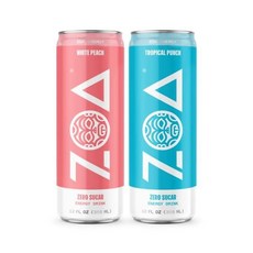 ZOA Sugar-Free Energy Drink Bundle 12 Fl Oz (24 Pack) | Healthy Vitamin C B6 & B12 Natural Caffei