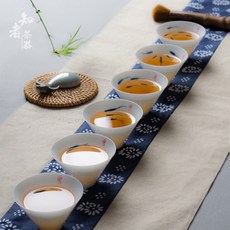 핸드페인팅 피쉬 두립배 도자기 찻잔 품명잔 6개세트, 단품, 단품