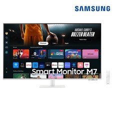 삼성전자 스마트모니터 M7 S43DM701 화이트 107.9cm 4K UHD, 109.22cm