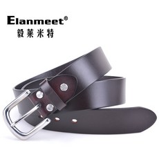 NS Trading (글로벌트래이딩) ELANMEET 스테인리스 스틸 나사 피스 허리띠 바늘버클 미러 바지벨트 홑겹 두층