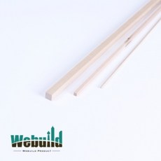 [핫트랙스] 핫트랙스 화방 위빌드 모형재료 Basswood stick 바스우드 스틱 600x1x12 / AB2505