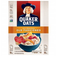 퀘이커Quaker Old Fasioned 오트밀 4.52kg 시리얼, 1박스