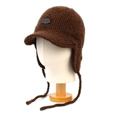 [유니버셜케미스트리] Knit Brown Earflap Cap 귀달이모자 - 유니버셜케미스트리귀달이모자