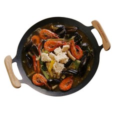 36 cm IH 4 [정규품]자이글 그리들 대응 직화 대응 밑면 플랫 형상으로 안정 5층 mm후 논스틱 코팅 아웃도어 키친, 1개 