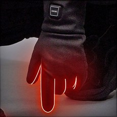 발열장갑 열선 방한 보온 스키 오토바이 자전거 등산, M