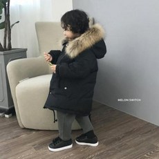 메론스위치 리얼라쿤패딩 3~9호 블랙