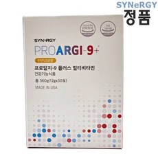 시너지 프로알지 9 플러스 멀티비타민 30포x3박스 천연감귤향 비타민C, 360g, 3개