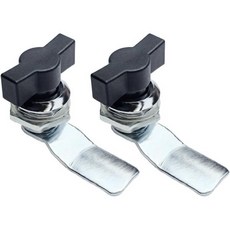 2Pcs 엄지손가락으로 작동하는 오프셋 캠 잠금장치 블랙 T 핸들 비잠금 구획 잠금 래치 엄지손가락 RV 도어 우편함 서랍, 2Pcs 엄지손가락으로 작동하는 오프셋 캠 잠금장치 블