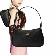 구찌 명품GUCCI GG 아프로디테 미니 가죽 숄더 백 블랙 739076 AAA9F 1000