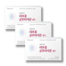 셀게이트 리포좀 글루타치온 골드 인지질코팅 2g 30포, 3개, 180g