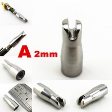 1pc A 타입 2.0mm 가죽 공예 프레스 그루브 라인 전기 주름 가장자리 기계 솔더 다리미 교체 팁 도구 Edger, 한개옵션0
