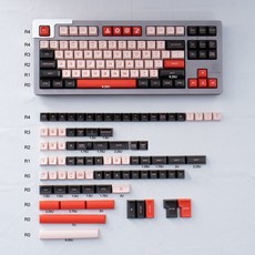 170 키 Aifei Keycaps SA 프로파일 두 컬러 몰딩 기계식 키보드 64/84/960 레이아웃